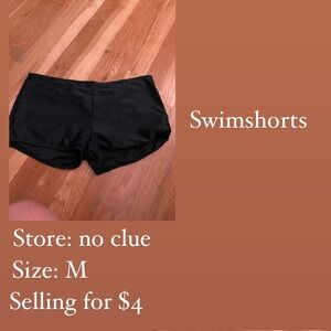 Black comfy swim shorts for women!